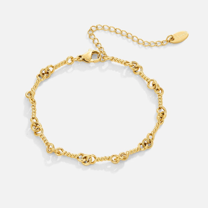 Gold Knot Chain Bracelet