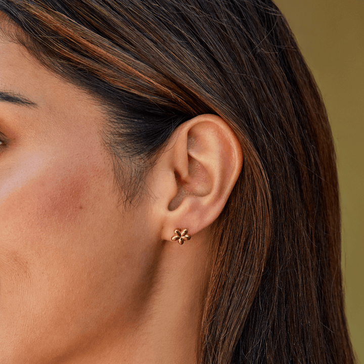 Flower Balloon Stud Earrings