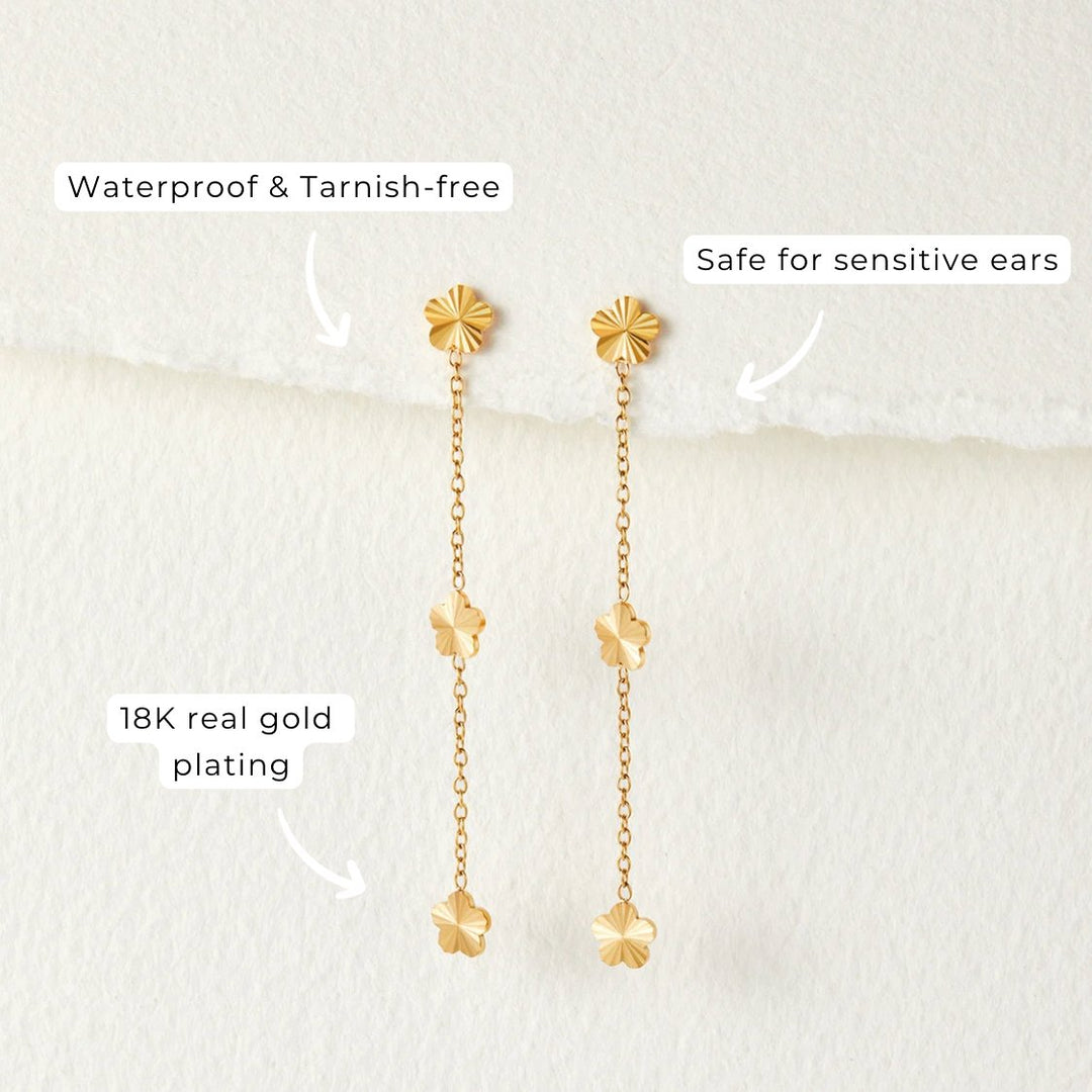 Flower Drop Earrings