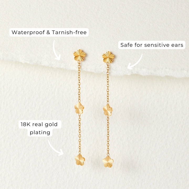 Flower Drop Earrings