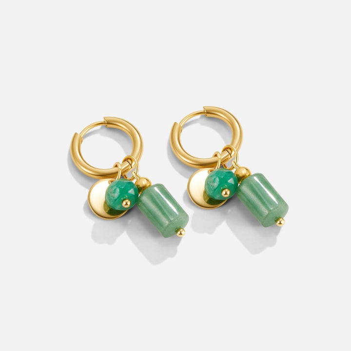 Green mixed Hoop Earrings