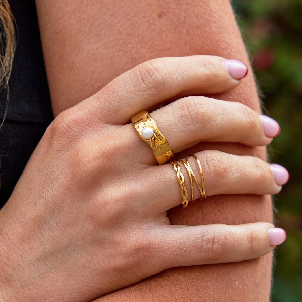 Gold Twist Ring