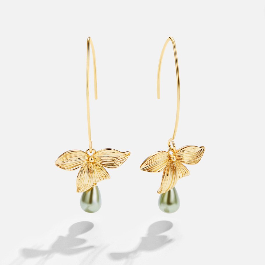 Pearl & Petal Angelwings Drop Earrings