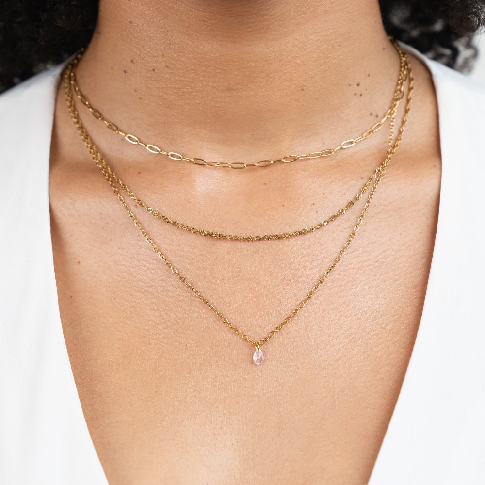 Jena Triple Chain Necklace
