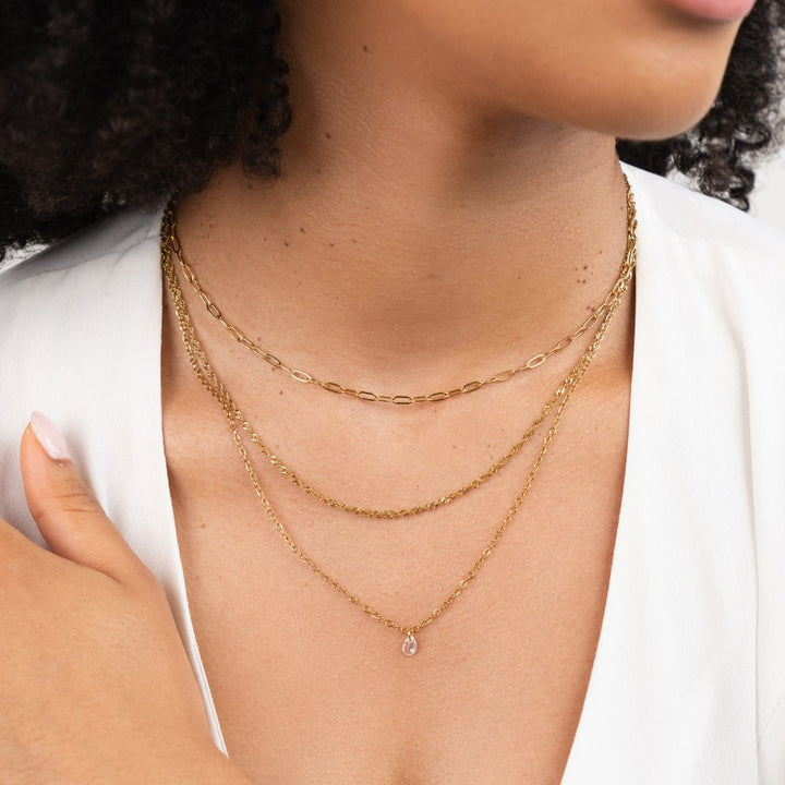 Jena Triple Chain Necklace