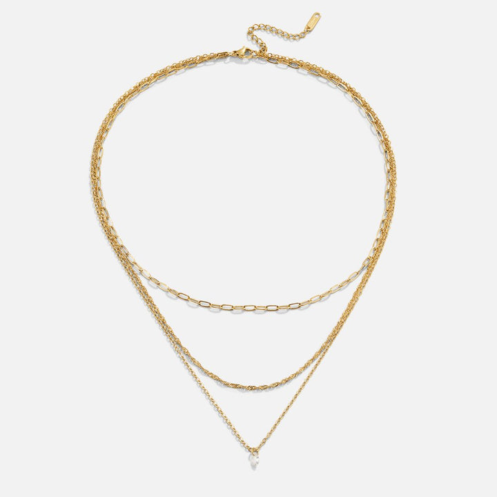Jena Triple Chain Necklace