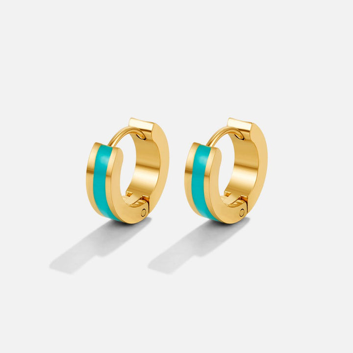 Turquoise Hoop Earrings