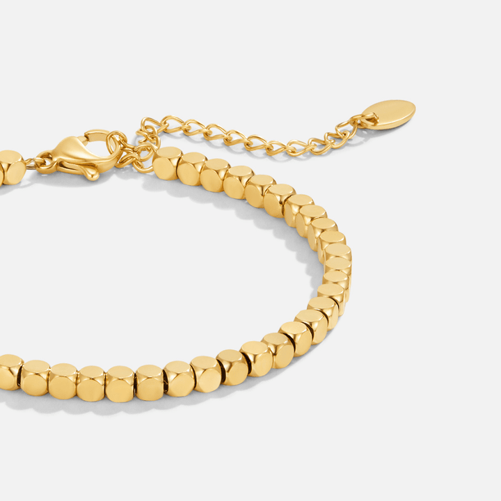 Gold Cube Bracelet