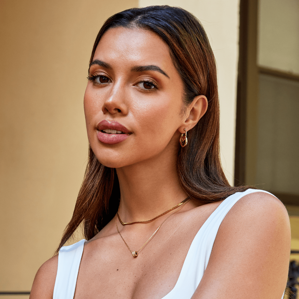 Twisted Heart Hoop Earrings