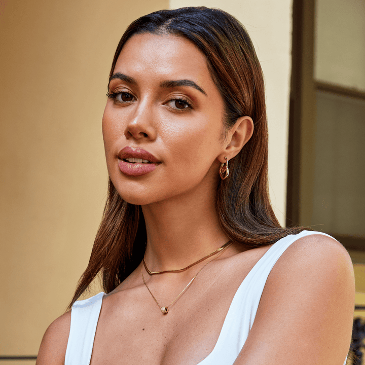 Twisted Heart Hoop Earrings