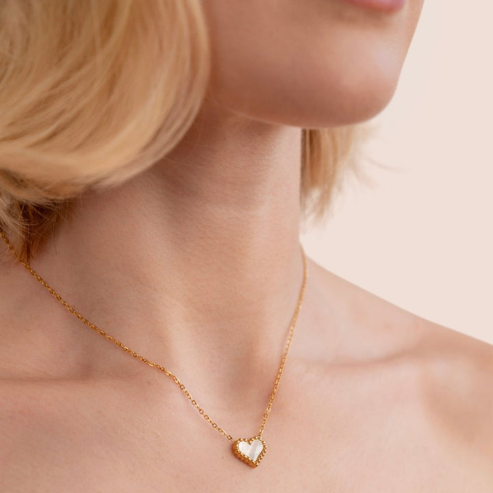 Lois Stone Heart Necklace
