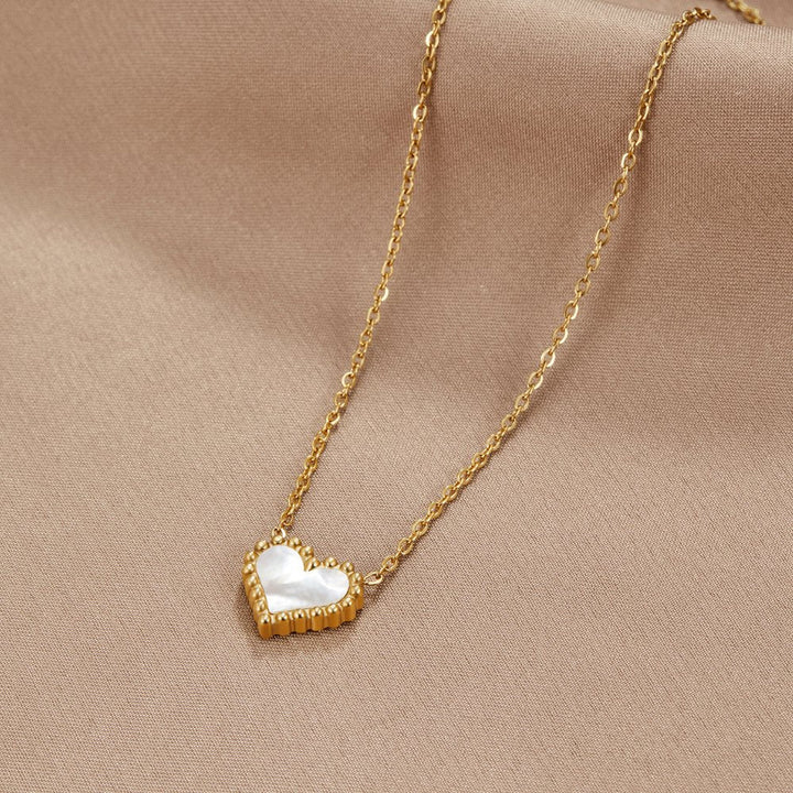 Lois Stone Heart Necklace