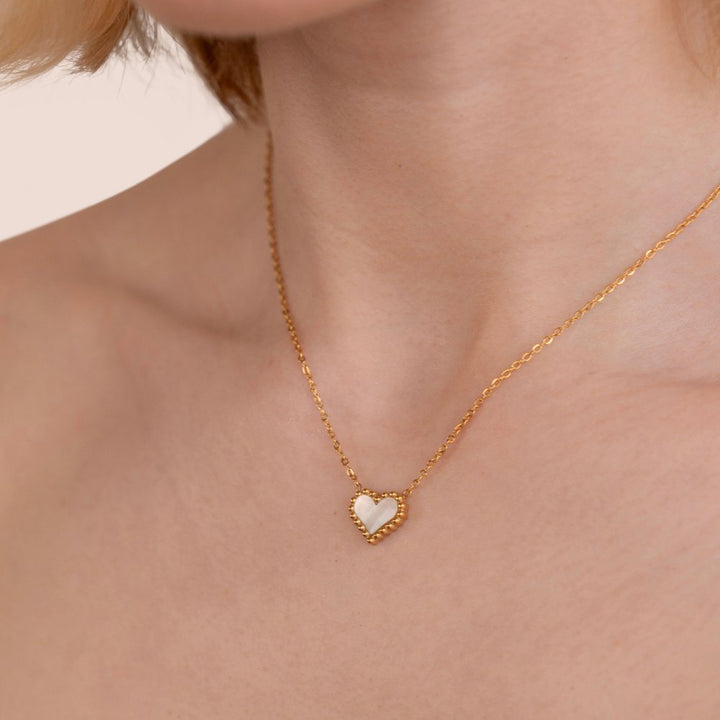 Lois Stone Heart Necklace