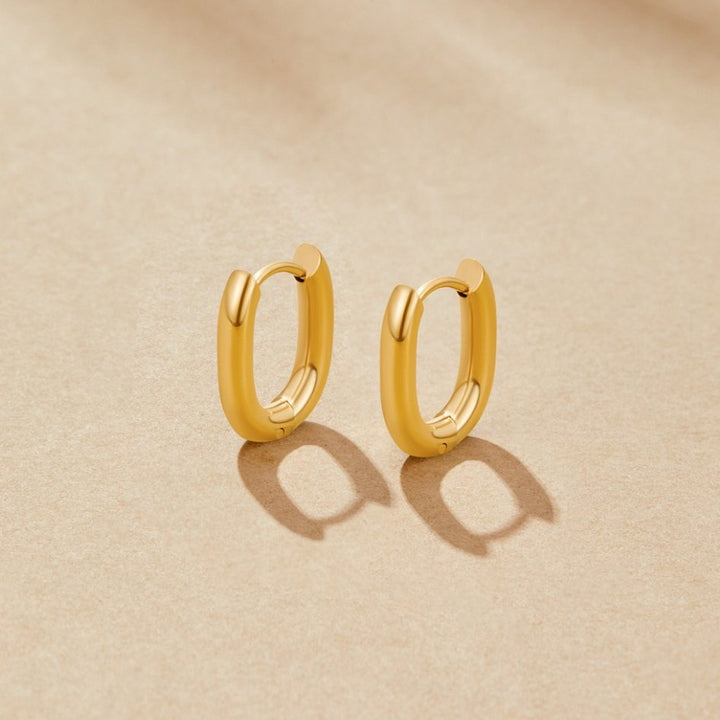 Gold Classy Hoop Earrings