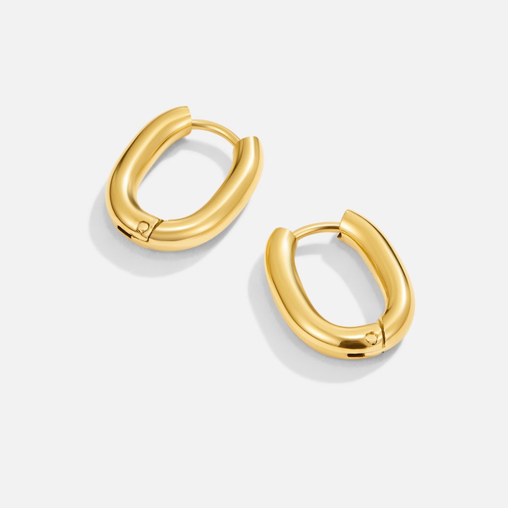 Gold Classy Hoop Earrings