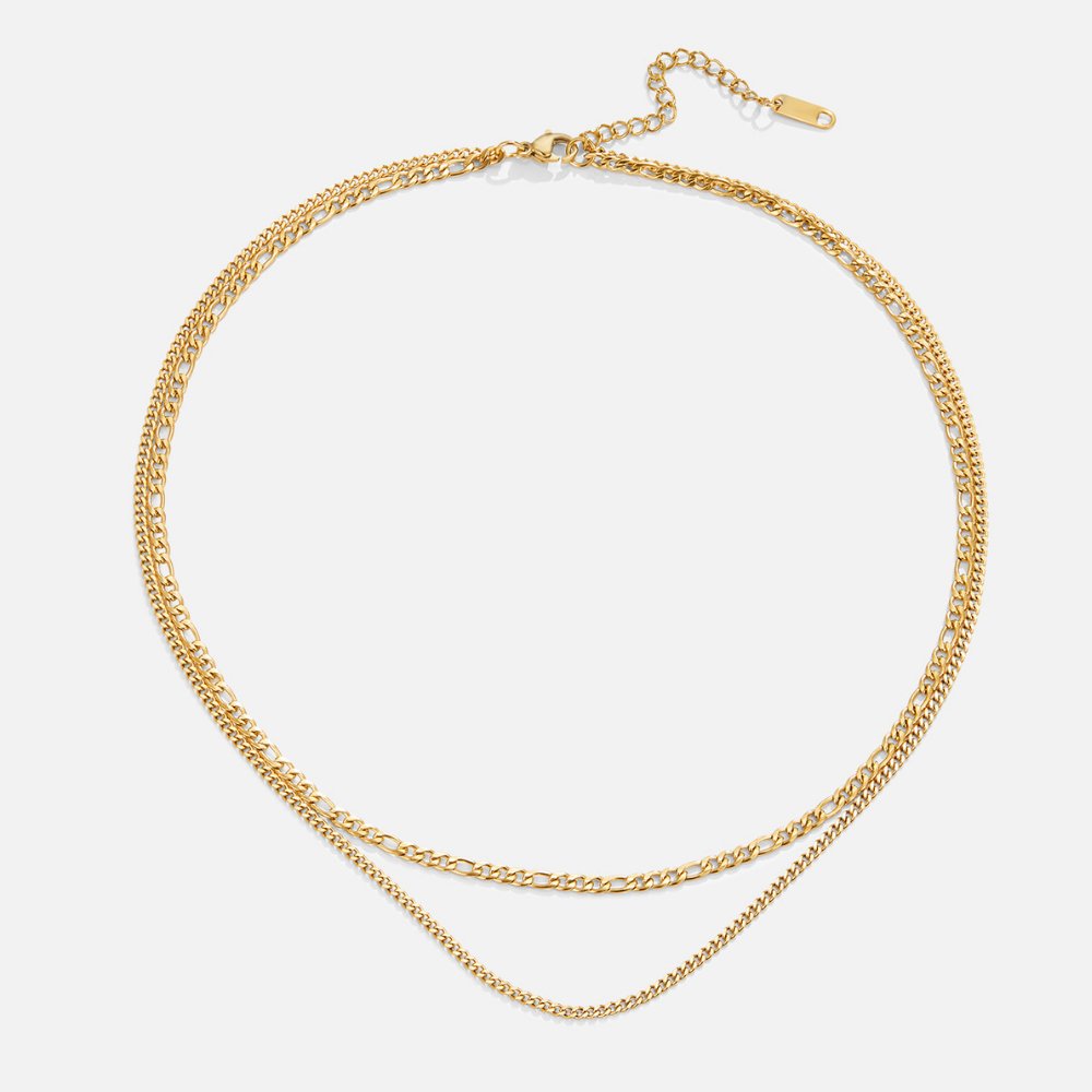 Mira Double Chain Necklace