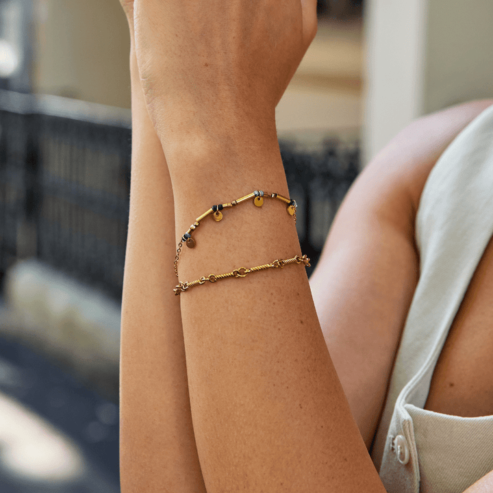 Gold Soft Touched Elements Bracelet