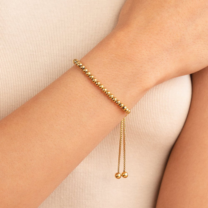Beaded Gold Bracelet