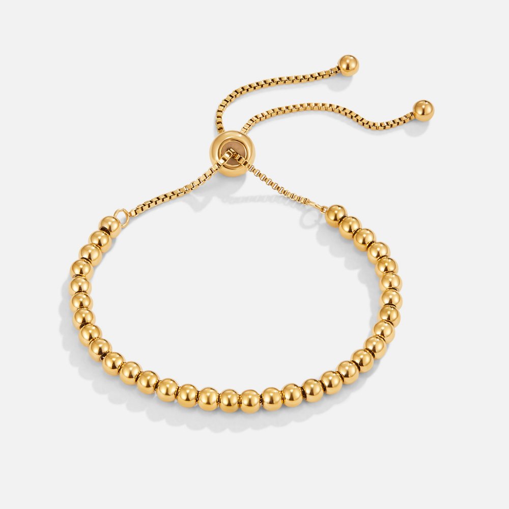 Beaded Gold Bracelet