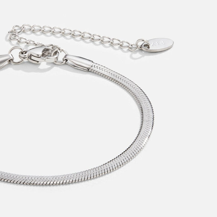 Snake Chain Silver Bracelet