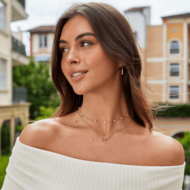 Serenity Bow Pendant Necklace
