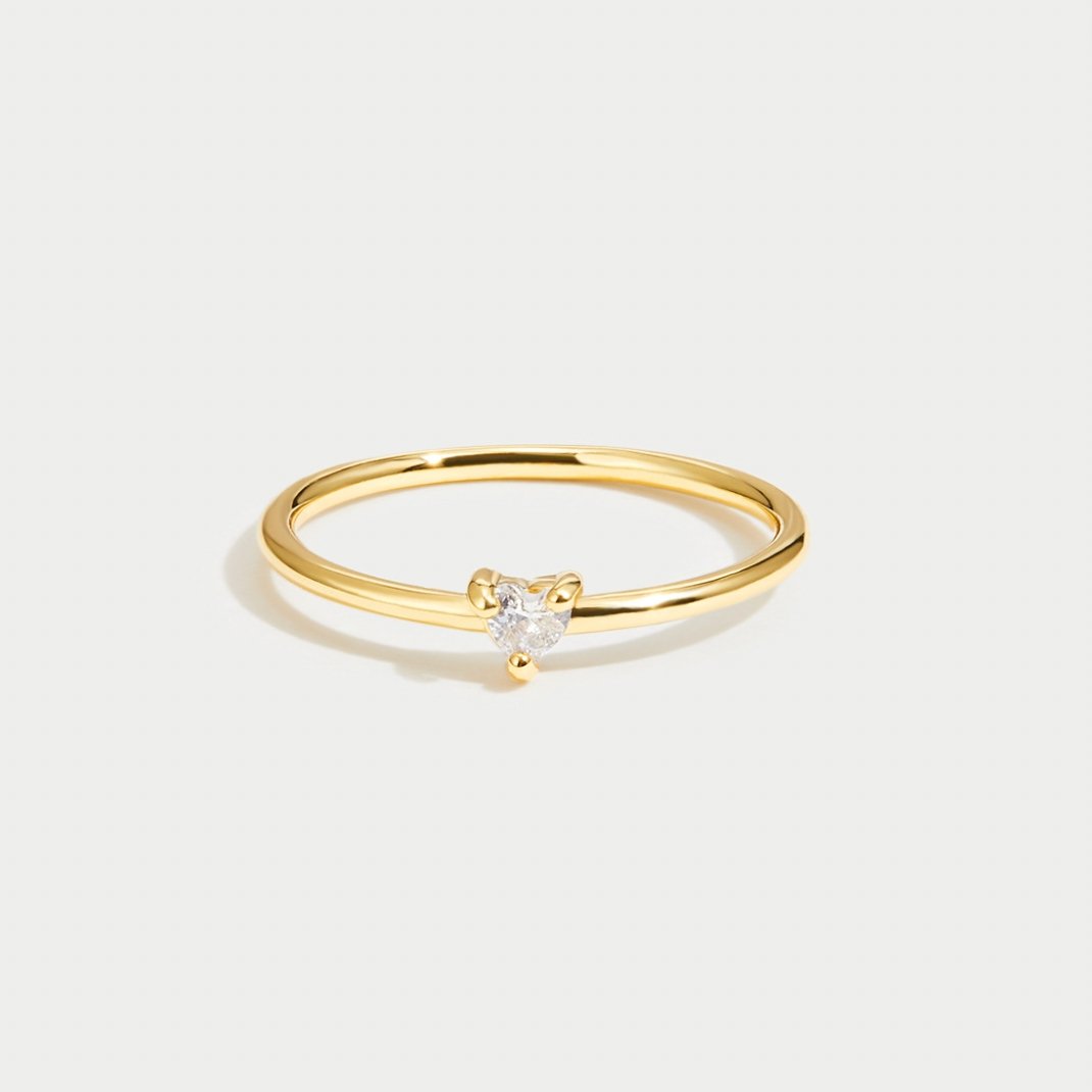 Loving Crystal Heart Ring