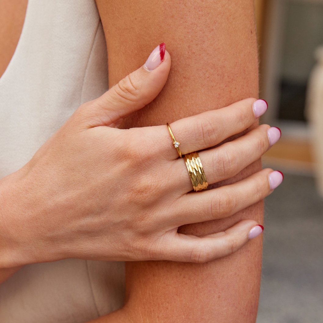 Loving Crystal Heart Ring