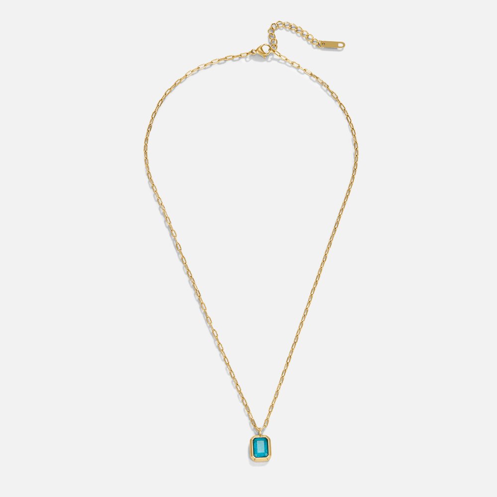 Ocean stone Crystal Necklace