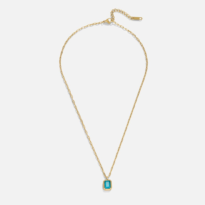 Ocean stone Crystal Necklace