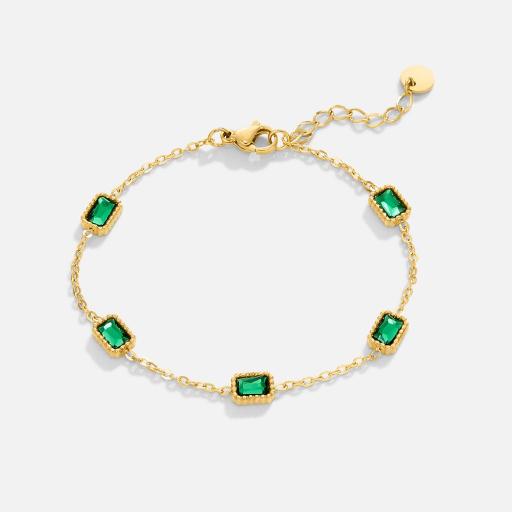 Trinity Emerald Bracelet
