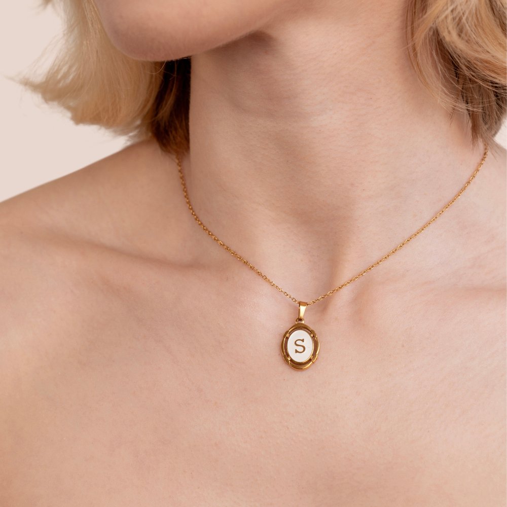 Classy Gold Letter Necklace