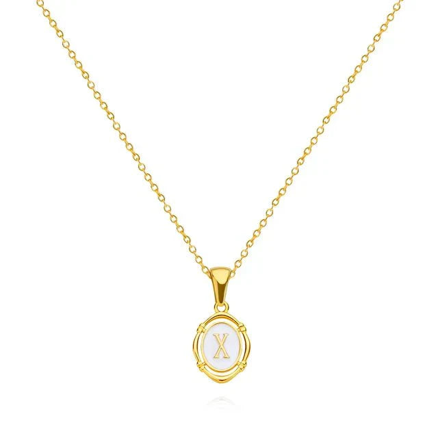 Classy Gold Letter Necklace