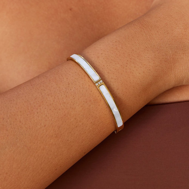 White Gold Bangle